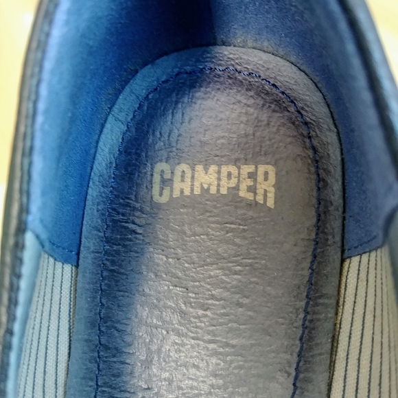 Camper leather Like new Flats loafers size 6 black - Picture 2 of 10